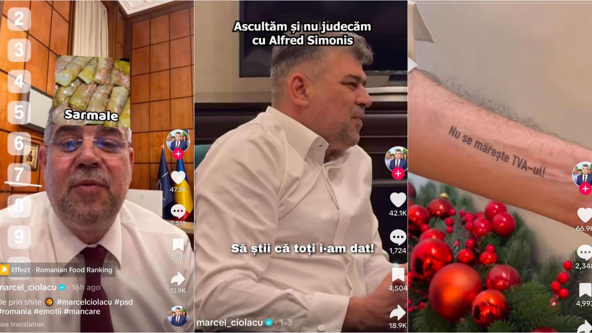 Premierul TikTok Cum a devenit Ciolacu viral si de ce apar sarmale din capul sau