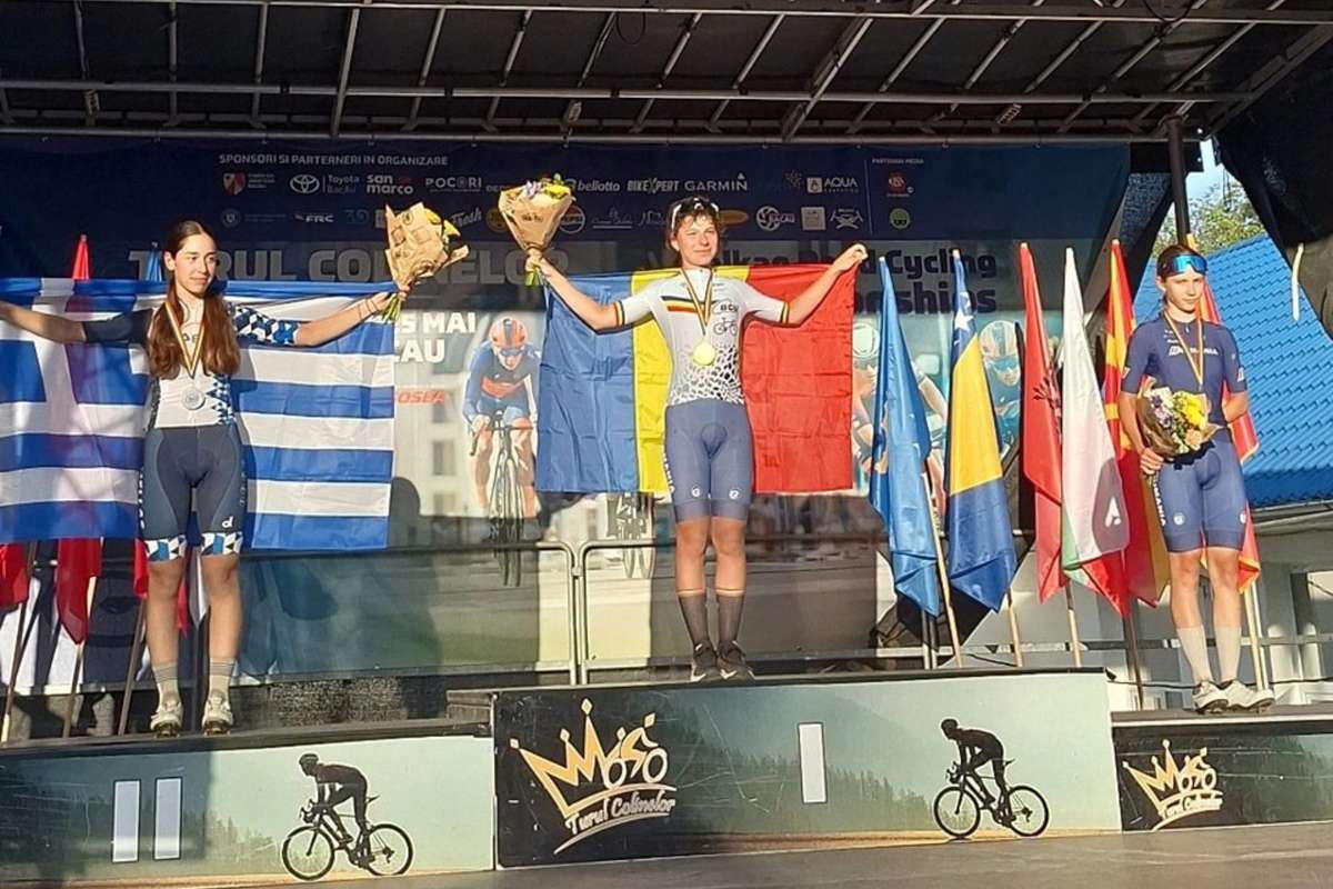 Dragos Cioclin si Mara Persoiu campioni balcanici la ciclism