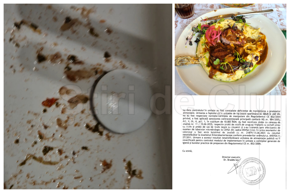 Acuzaii de intoxicaie alimentar la un restaurant din Cluj