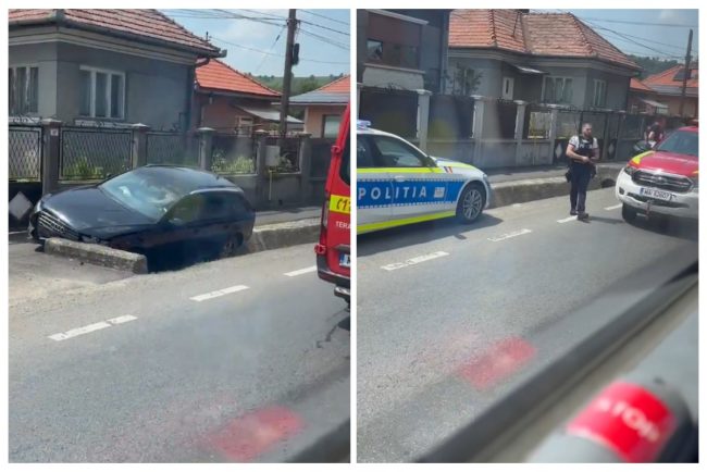 Cluj Traficul este ungereunat in Baciu dupa accident