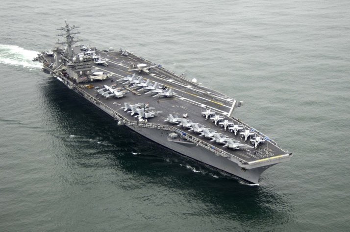 Portavionul american USS Nimitz s a indreptat spre Vest