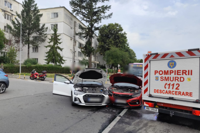 Accident pe strada Brancusi din Cluj Napoca reportaj FOTO