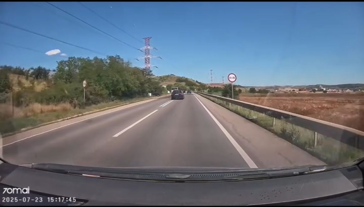 Depasire periculoasa pe un drum din Cluj VIDEO