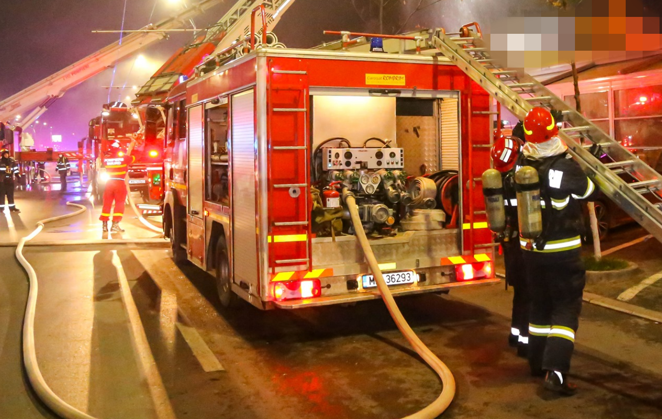 Incendiu la o cafenea in Marasti Cluj Napoca