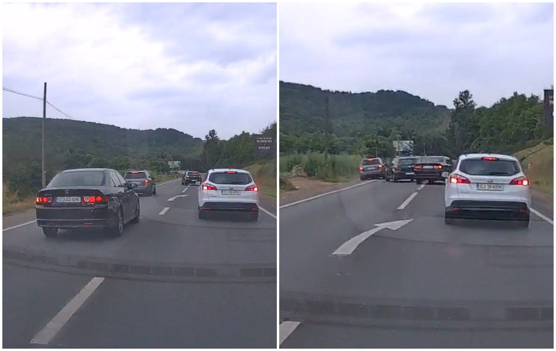 VIDEO BMW aproape da peste alte doua masini in Cluj