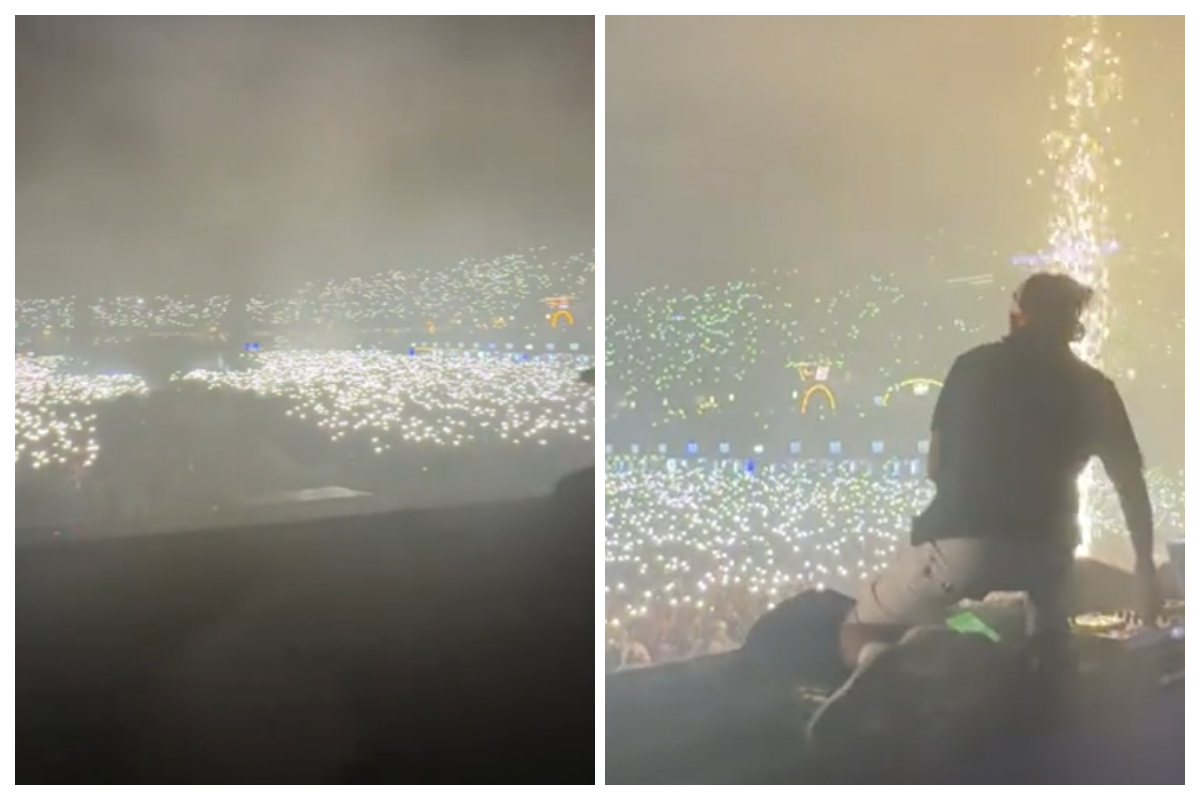 VIDEO Zeci de mii de telefoane au iluminat Cluj Arena la Untold X
