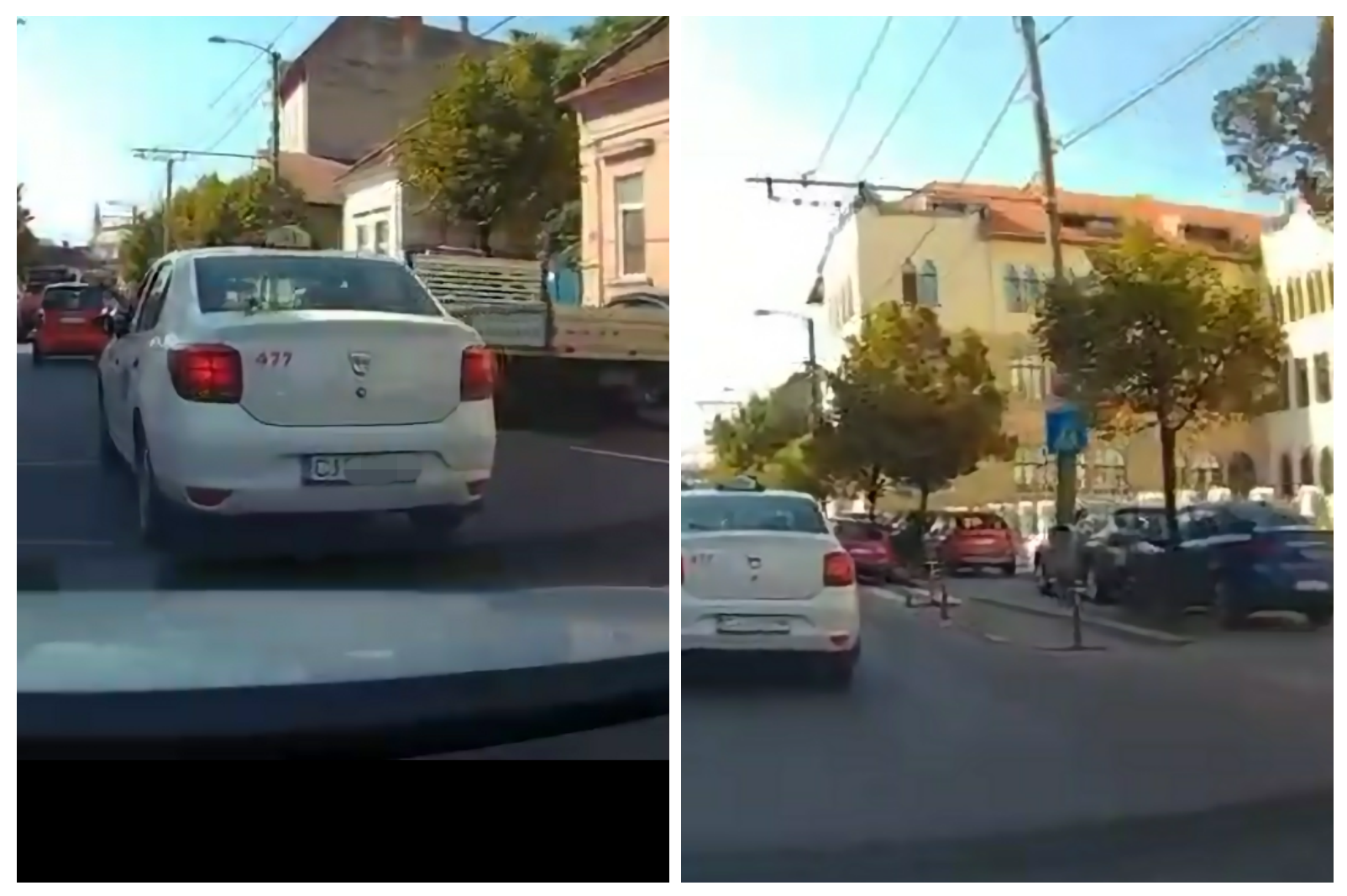 taximetrist agresat si gesturi indecente in trafic