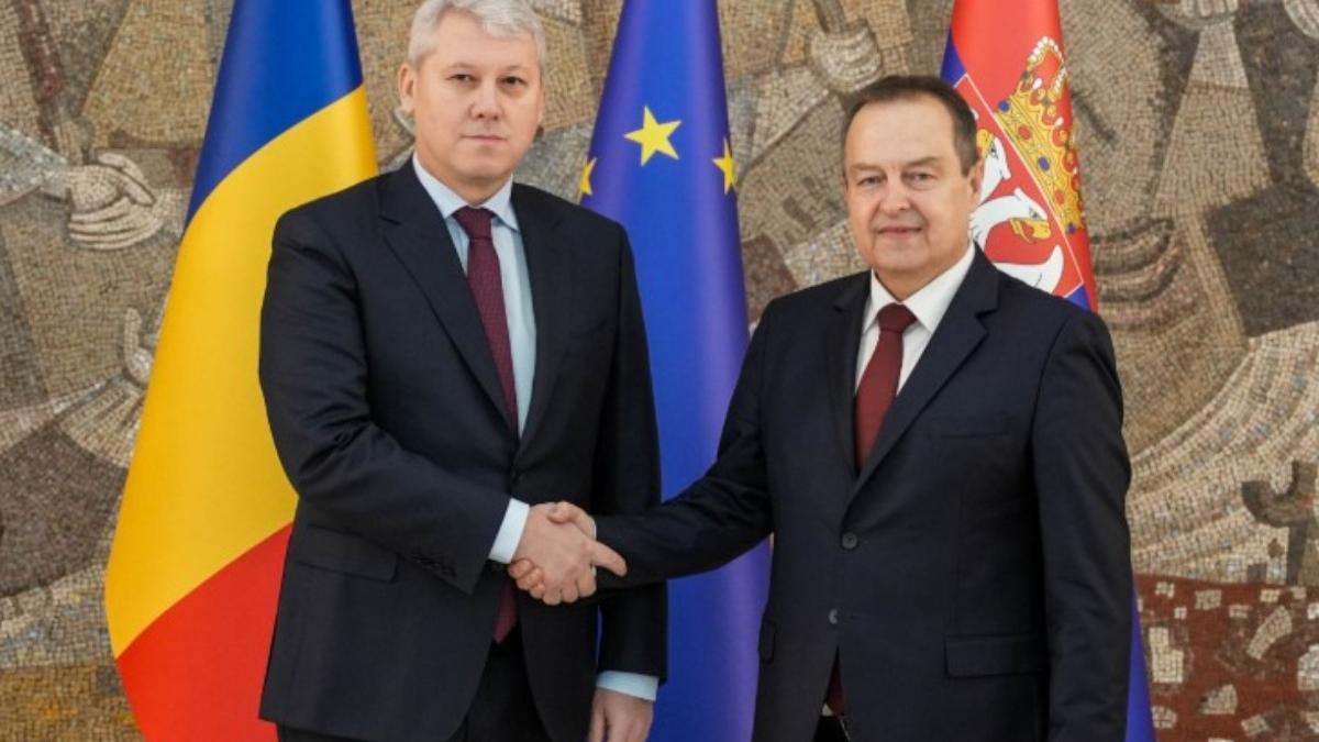 Catalin Predoiu si ministrul de Interne al Serbiei intalnire si discutii