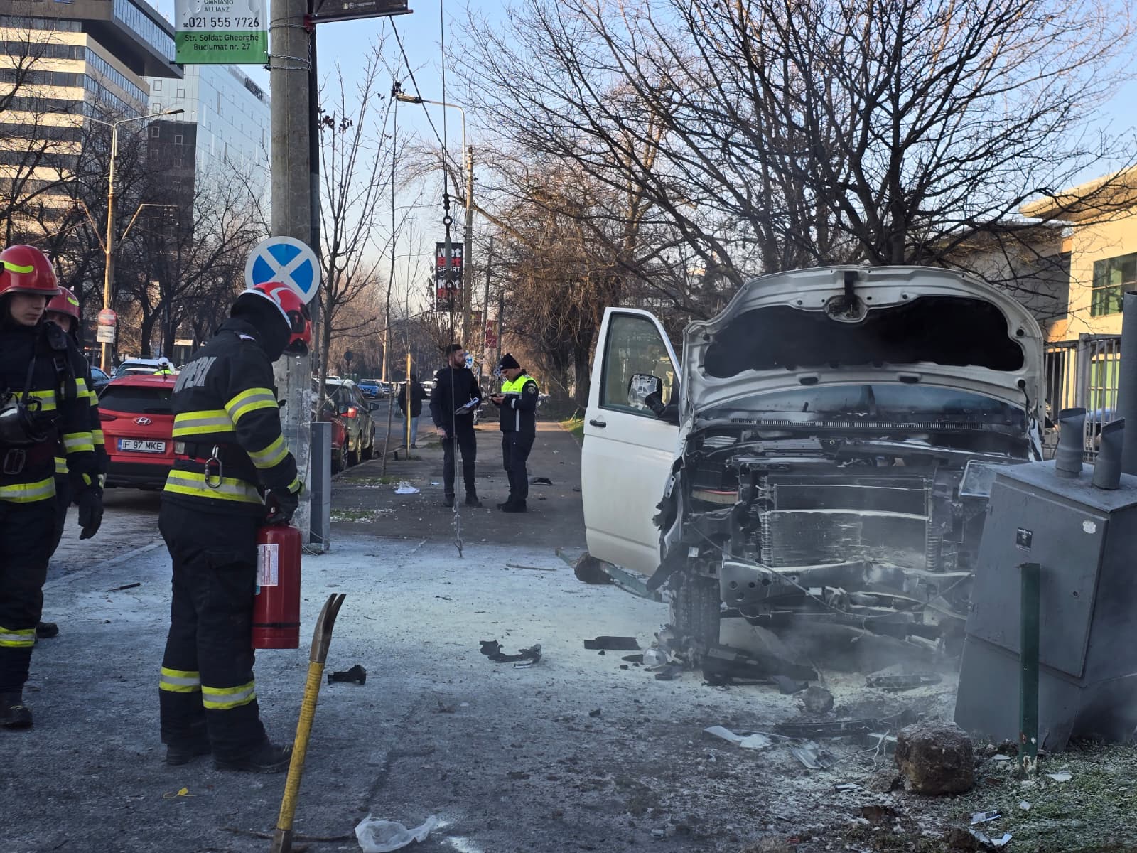 Accident grav pe Bulevardul Dimitrie Pompeiu