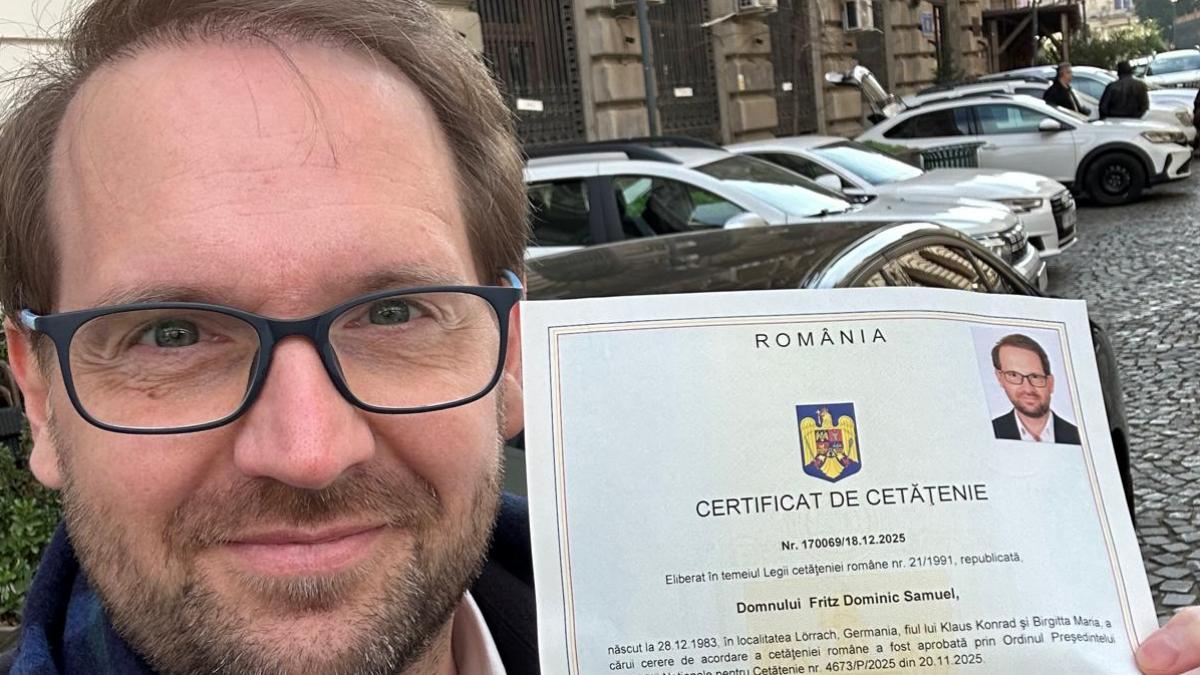 Dominic Fritz a obtinut cetatenia romana in sfarsit