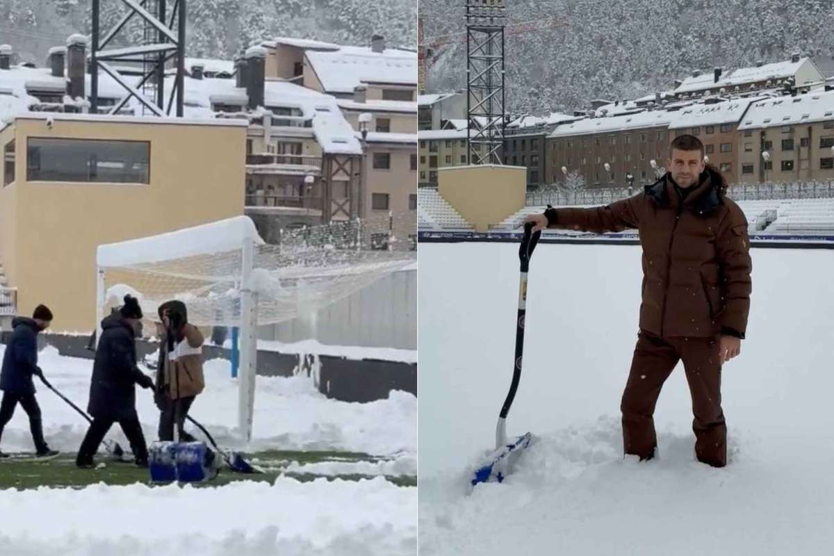 Gerard Pique a deszapezit stadionul si a cerut ajutor