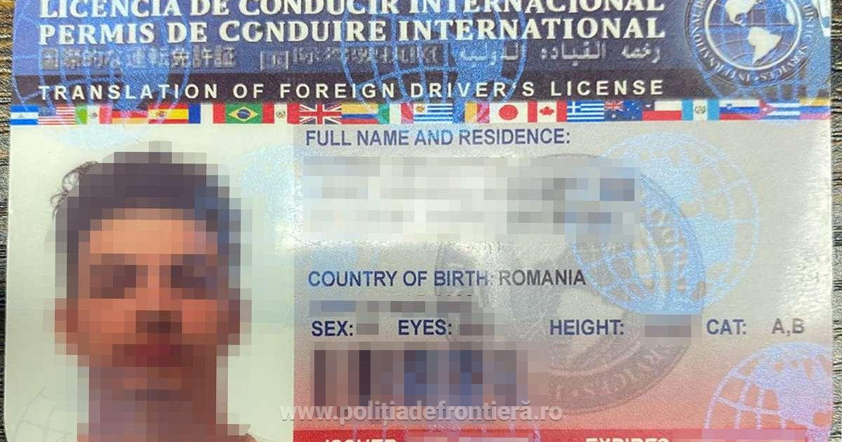 minor din dolj prins la volan de poliistii de frontiera cu un permis fals care parea eliberat de autoritatiile din sua