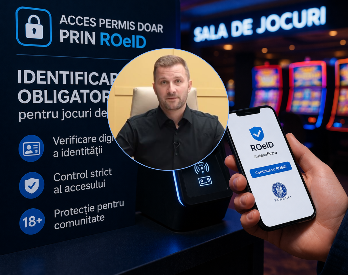 Florestiul spune STOP Nu doar ca interzice aparatele de jocuri de noroc in cartiere dar introduce in premiera nationala identificarea digitala obligatorie prin ROeID
