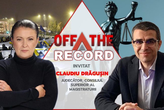 Judecatorul CSM Claudiu Dragusin face declaratii in exclusivitate la OFF The Record