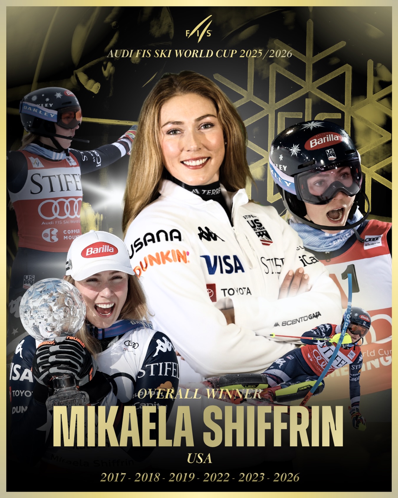 Mikaela Shiffrin obtine al saselea titlu in Cupa Mondiala de schi alpin la general egaland recordul lui Annemarie Moser Proll