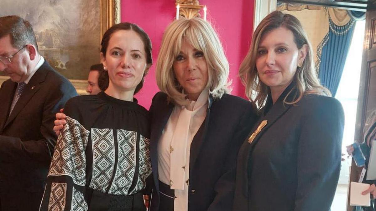 Mirabela Gradinariu impreuna cu Brigitte Macron si Olena Zelenska la Casa Alba