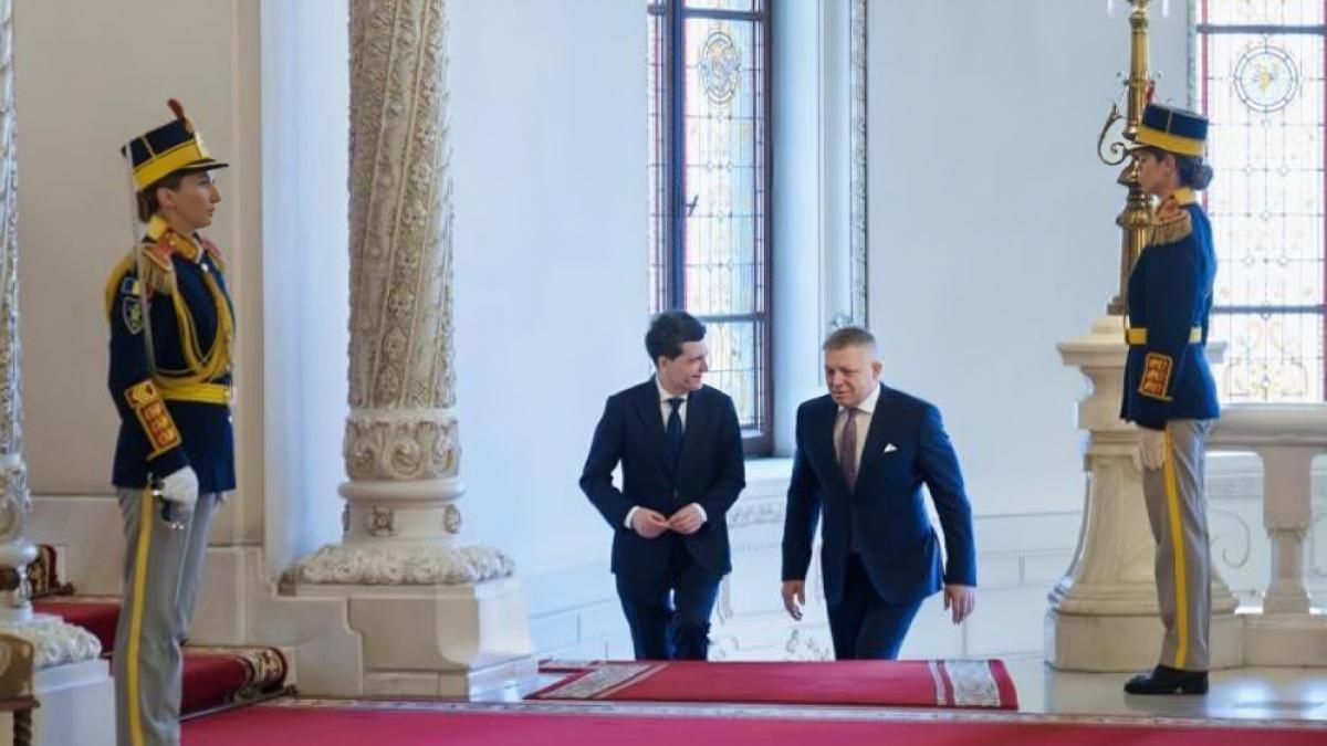 Robert Fico a avut o ntalnire oficiala cu Nicusor Dan la Palatul Cotroceni Ce stiu despre discutiile lor