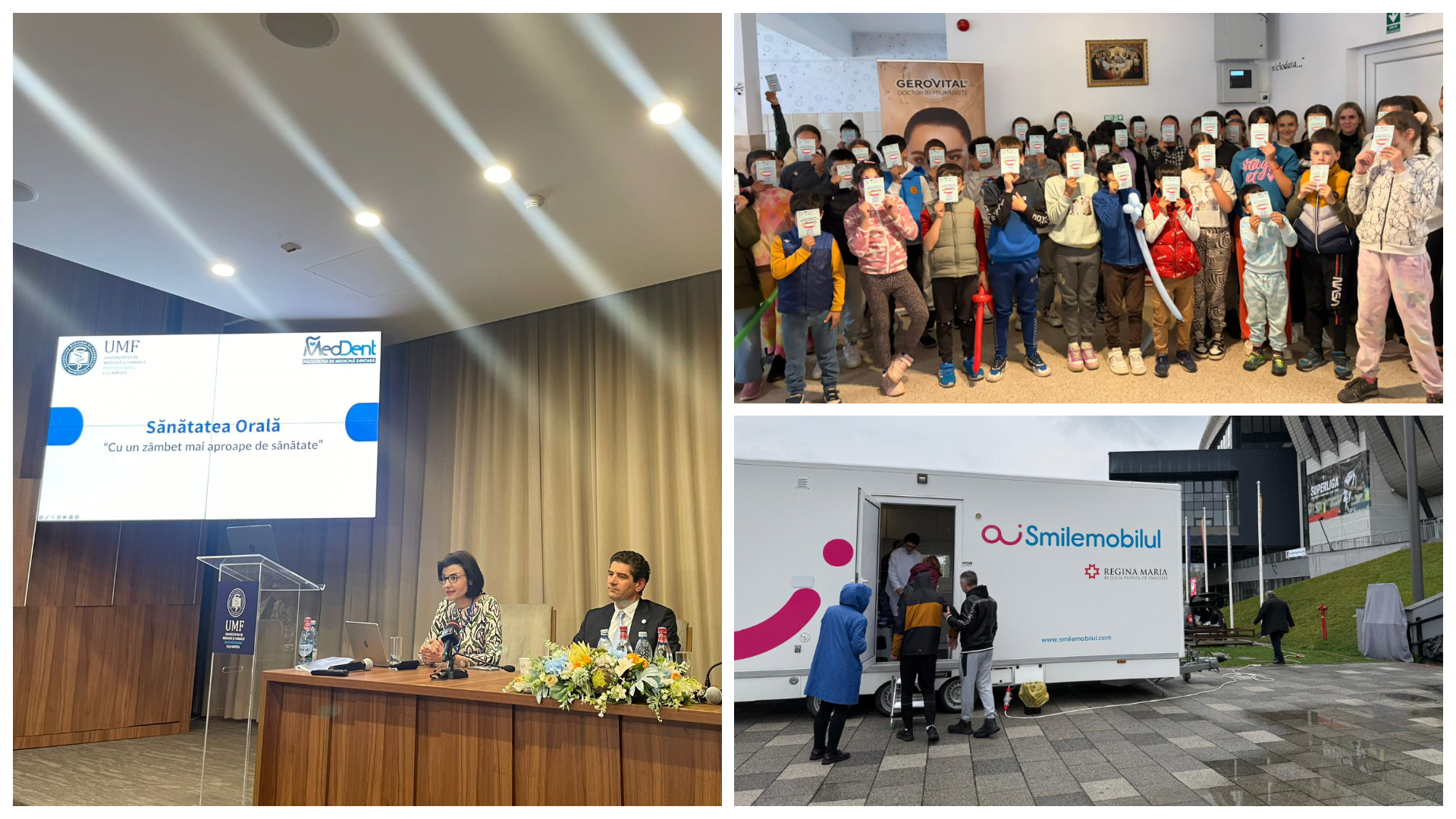 Ziua Sanatatii Orale celebrata la Cluj Elevii invata sa si protejeze dintii de la o varsta frageda iar adultii sunt invitati la controlluri gratuite