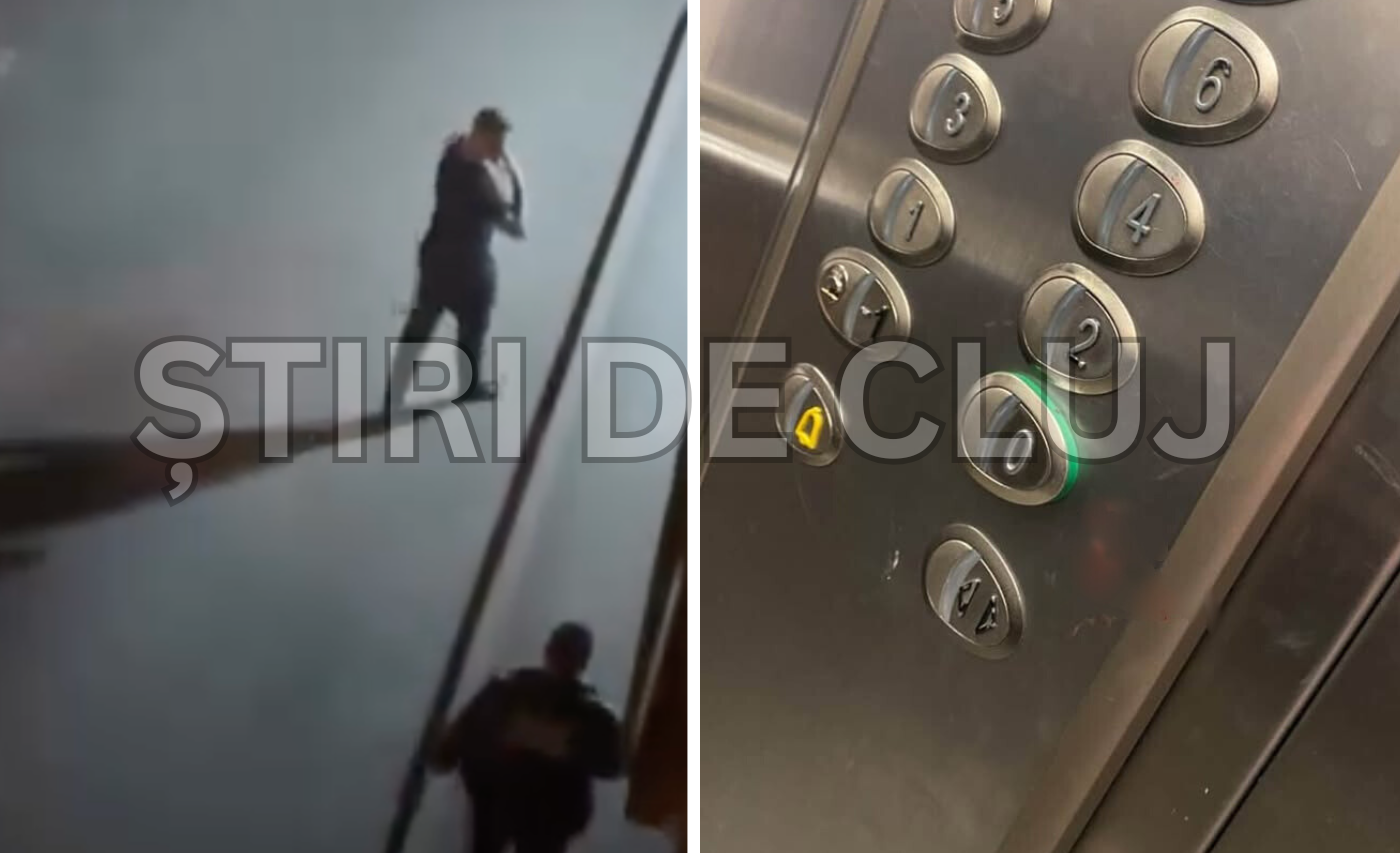 exclusiv video teroare dintr un bloc din cluj un barbat incearca sa sparga usiile apartamentelor cu pumnii la ora 5 dimineata ne ameninta si batea in usi