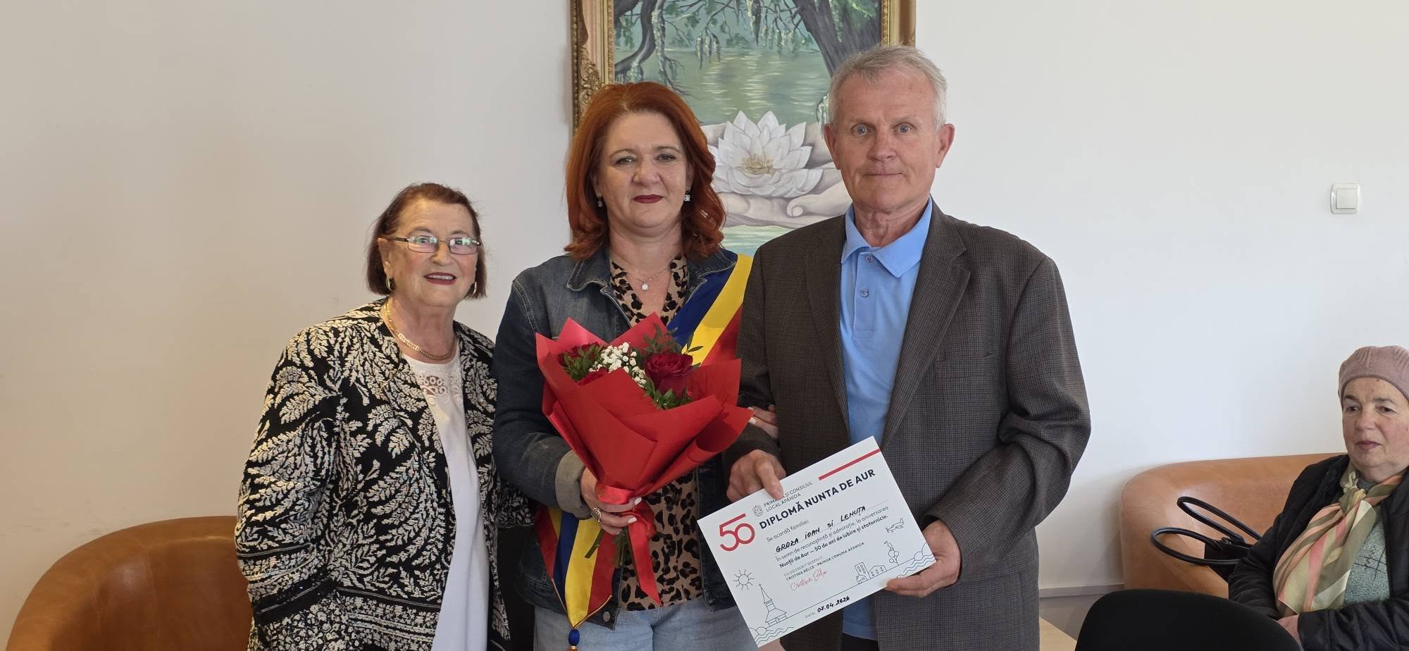 cincizeci de ani de iubire sarbatriti la apahida primarul a multumit personal cuplurilor care au stat impreuna 50 de ani
