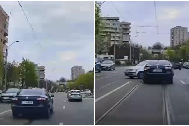 video momentul accidentului de pe strada plopilor din cluj napoca suprins de camera de bord a unui sofer trei persoane au fost ranite