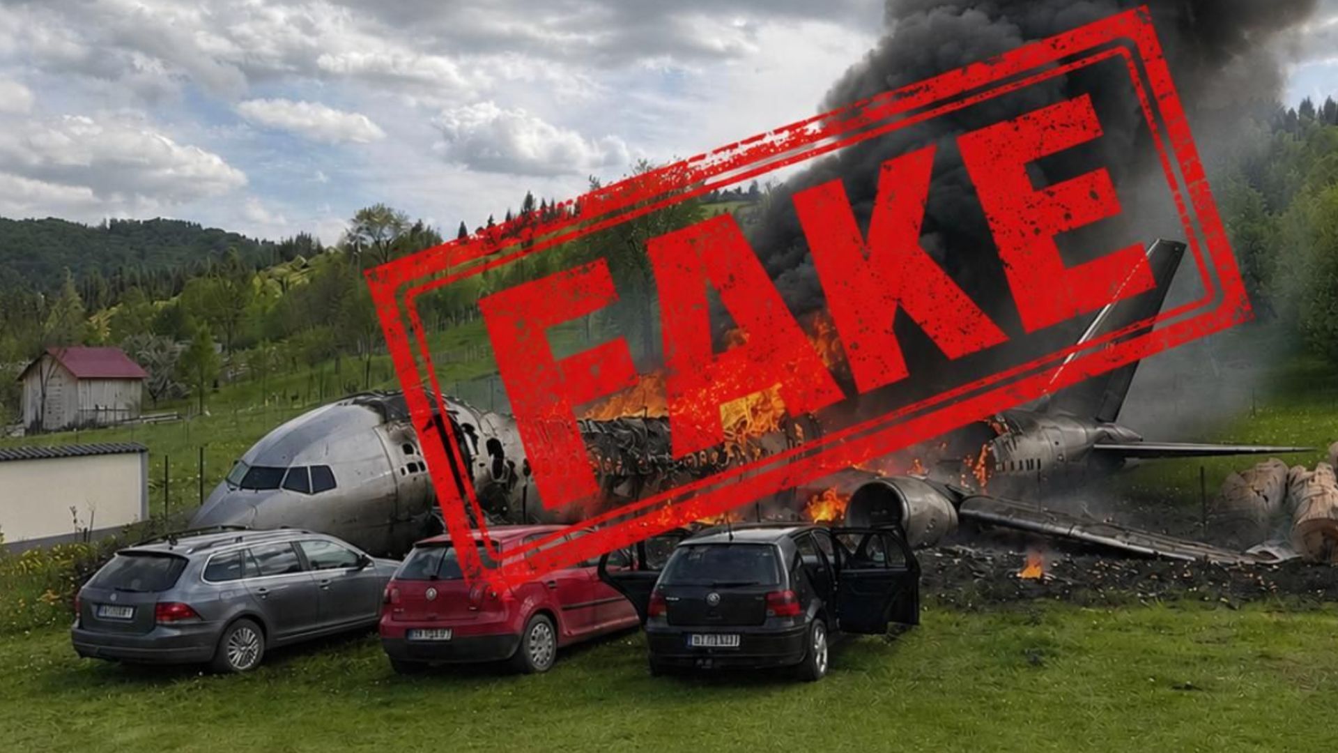 Imagini false pe retelele sociale referitoare la prabusirea unui avion in Neamt Autoritatile le contesta