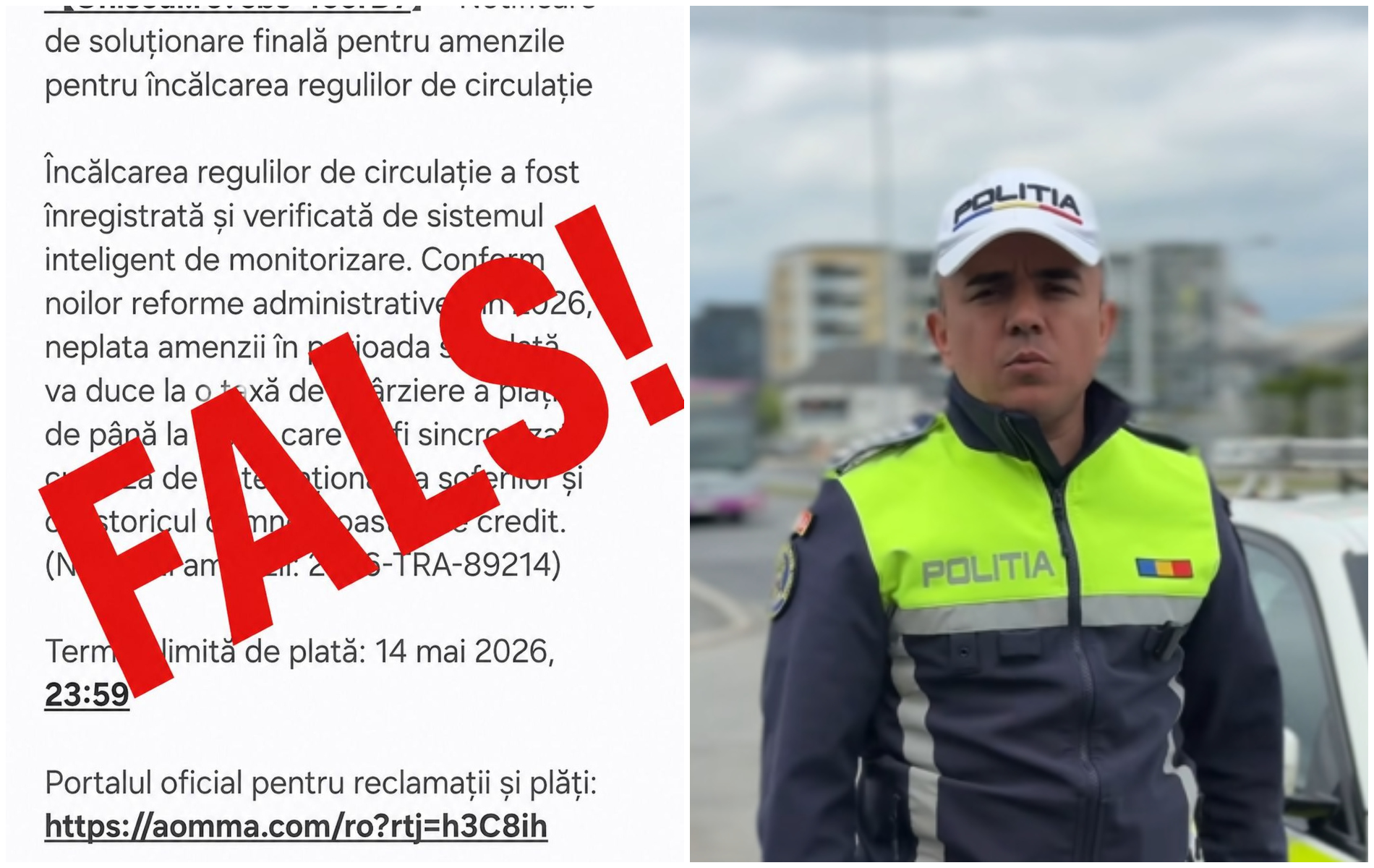 VIDEO Atenie la mesajele FALSE Poliia nu trimite niciodat SMS uri pentru plata amenzilor Este o nou metod de nelciune Nu accesai linkul