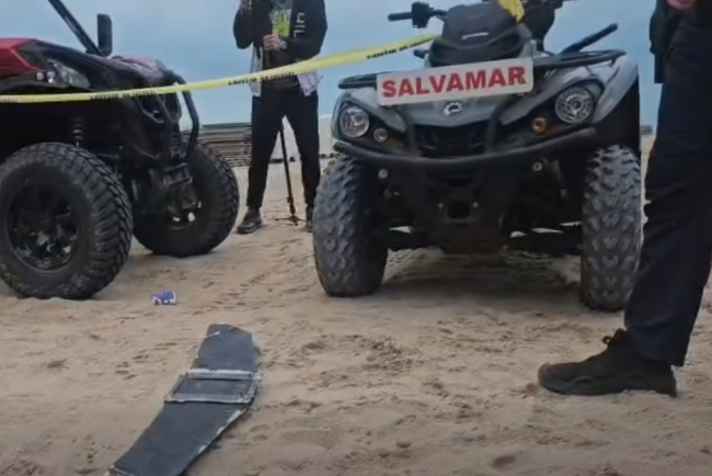avertizare pe litoral un fragment de drona descoperit pe plaja belona din eforie nord