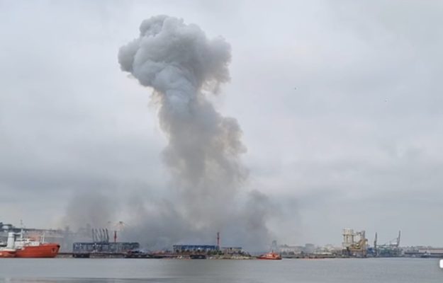 Alerta fara precedent in Portul Constanta o drona a explodat evacuare in masa a oamenilor Plan rosu activat autoritile investigheaza alte drone