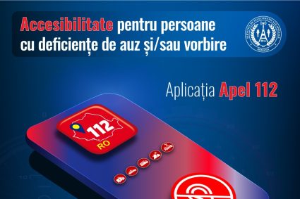 Aplicația 112 pentru persoanele cu deficiențe de auz și vorbire este acum accesibilă la nivel național.