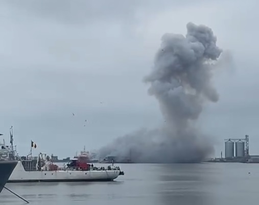 DSU dupa explozia dronei din Constanta Activitatile de evacuare au fost oprite