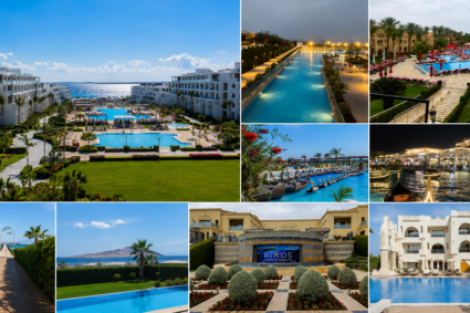 Egiptul, tot mai ales de români pentru vacanțe: Resortul imens din Sharm el-Sheikh, unde hotelul devine destinația principală, iar vacanța include plajă, restaurante, spectacole și Marea Roșie.