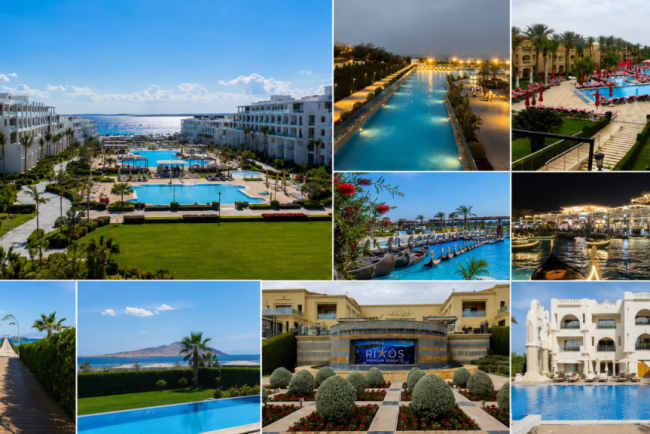 Egiptul tot mai ales de romani pentru vacante Resortul imens din Sharm el Sheikh unde hotelul devine destinatia principala iar vacanta include plaja restaurante spectacole si Marea Rosie