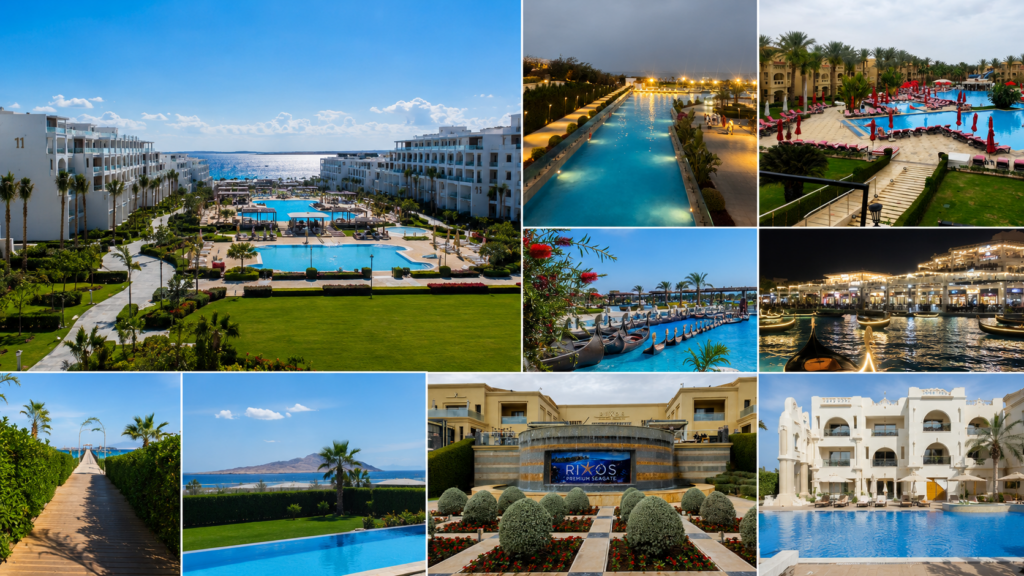 Egiptul tot mai ales de romani pentru vacante Resortul imens din Sharm el Sheikh unde hotelul devine destinatia principala iar vacanta include plaja restaurante spectacole si Marea Rosie