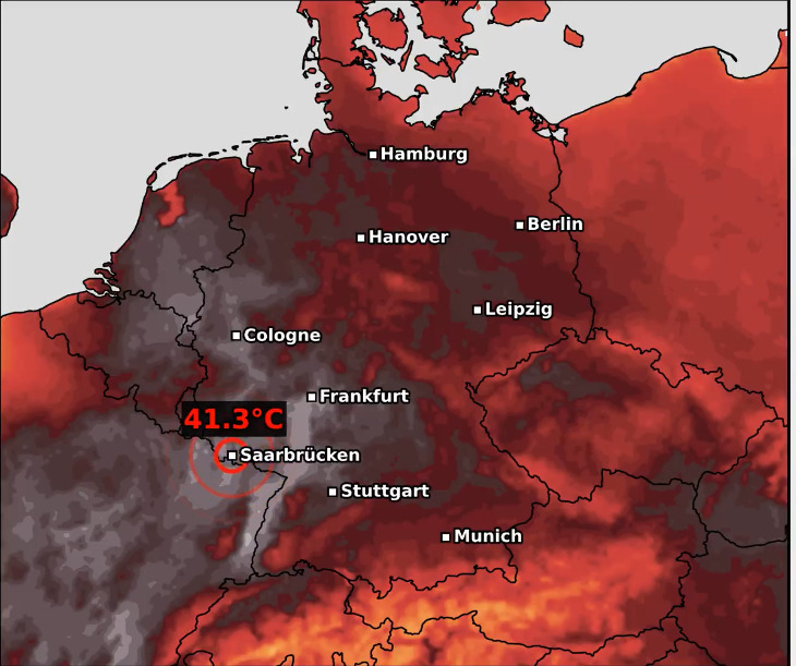 Germania a inregistrat cea mai calda noapte din istorie in urma unui val extrem de canicula Temperaturile pot atinge 42 de grade insotite de furtuni violente