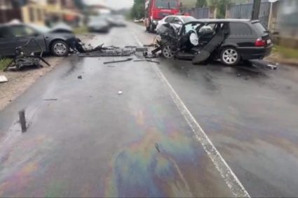 VIDEO. Cum s-a produs accidentul din Gârbău, Cluj, care a dus trei persoane la spital: Șoferul responsabil era complet băut și avea permisul suspendat.