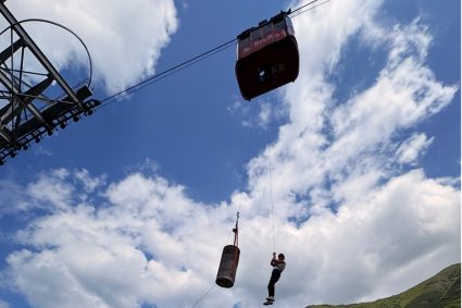 18 turiști au rămas blocați la telecabina din Bâlea. Salvamont Sibiu intervine simultan și pe Vârful Negoiu.
