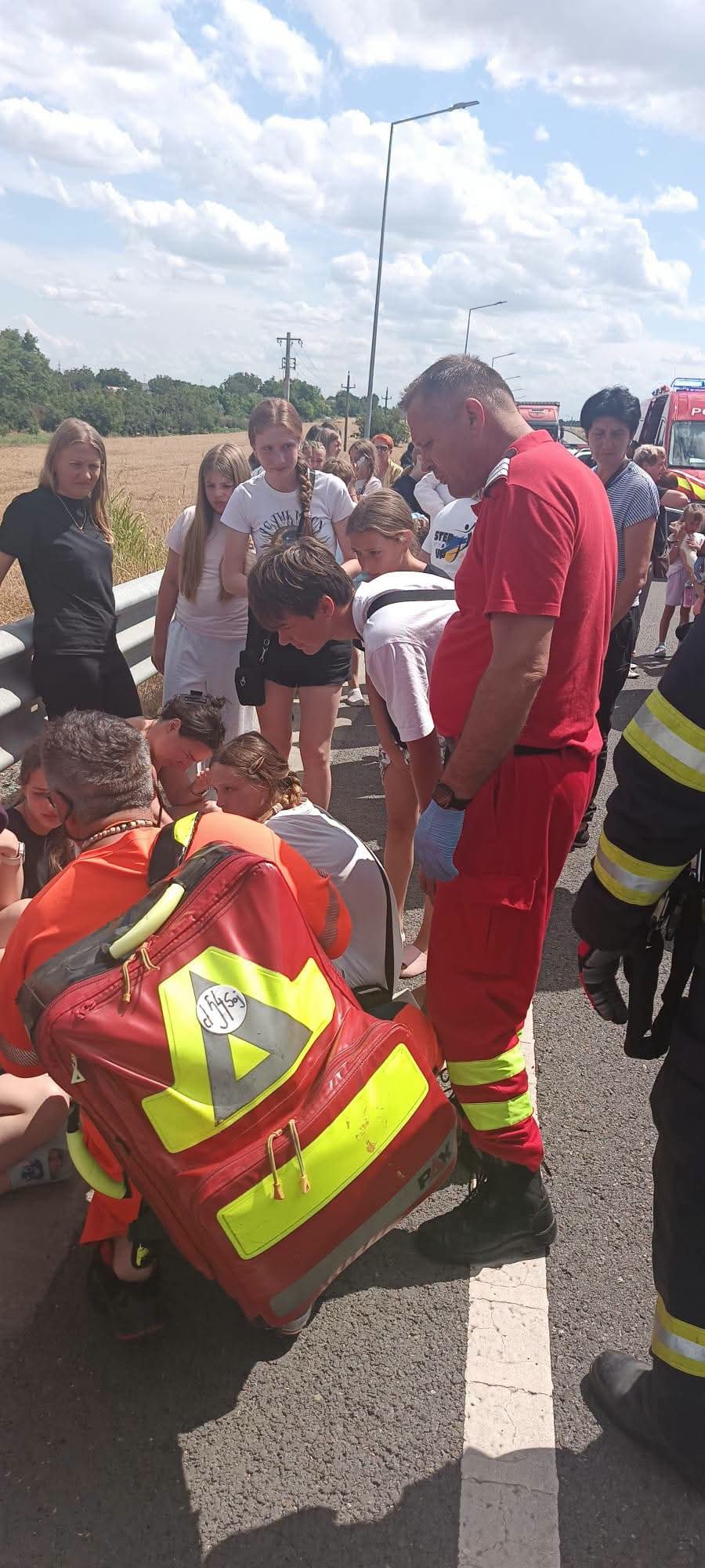 Calarasi Accident intre un autocar cu 60 de pasageri si un camion 12 raniti si activarea Planului Rosu