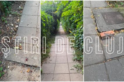 FOTO. Locuitorii din zona Cetățuie atrag din nou atenția: aleea Galileo Galilei și scările de acces se află într-o stare tot mai gravă. Primăria este acuzată vehement.