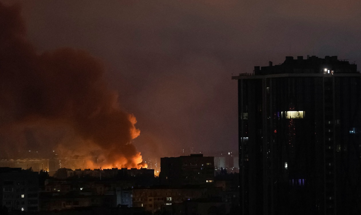 Kiev a fost atacat de rachete rusesti Mai multe explozii au fost raportate