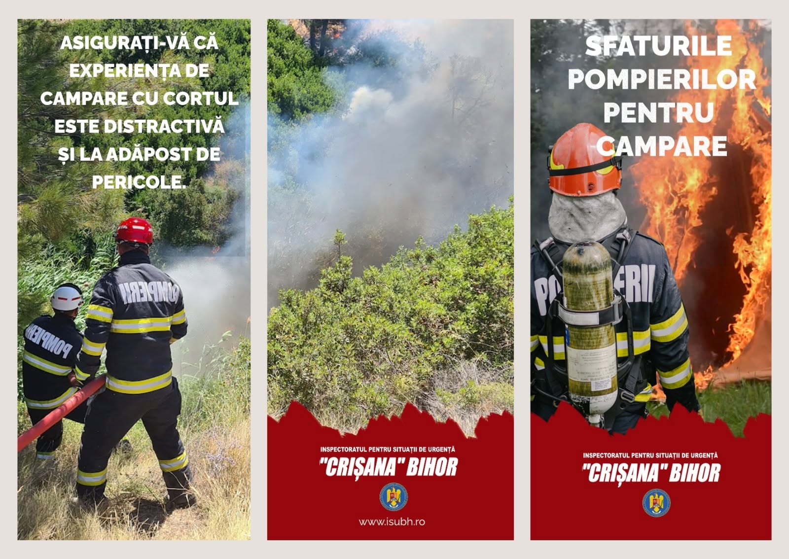 Sfaturi de la pompieri pentru un camping in siguranta Evitati sa campati in vai si sub copaci inalti fiti atenti la avertizrile meteorologice