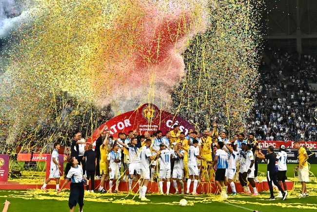 Universitatea Craiova a castigat Supercupa Romaniei dupa ce a invins U Cluj la loviturile de departajare