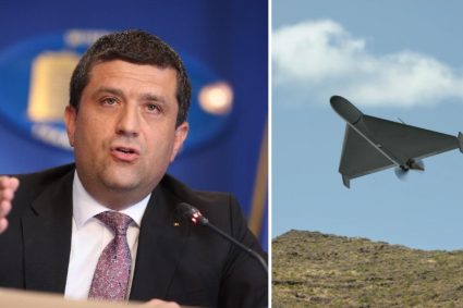 „Drona a zburat de-a lungul brațului Chilia, a intrat în Moldova și a ajuns în România”, afirmă Radu Miruță, ministrul Apărării.