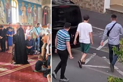 Președintele Nicușor Dan și-a vizitat rudele din Făgăraș, după ce a fost prezent la slujba de Sfânta Maria de la Mănăstirea Dejani.