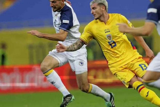 Liga Națiunilor: România - Bosnia. Cicâldău înscrie superb, 6 goluri pe Arena Națională
