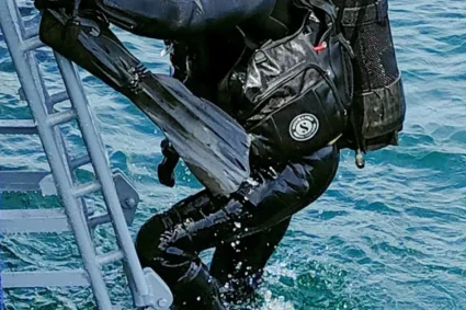 Resturi de dronă în Marea Neagră. Intervenția scafandrilor militari la Grindul Chituc